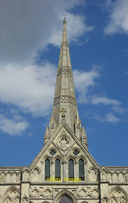 Photo 6x4 Spire Salisbury Cathedral History and dimensions at this LinkEx c2017