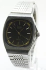 SEIKO Silver Wave 6030-5280 Black Dial Square vintage Men's watch 1982 from JPN