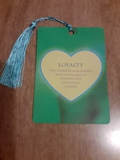 "Loyalty" Love Affirmation Bookmark Tarot Oracle Card Gift Purified & Charged