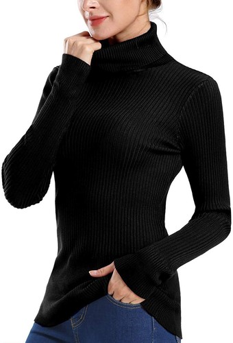 Ribbed Turtleneck Sweater 