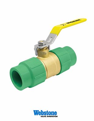 Webstone Company Pro-Connect 2 in. Brass Female Socket Full Port Ball Valve
