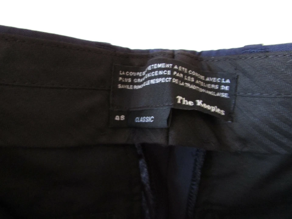 pantalon the kooples classic en laine bleu marine t48 (40) - Photo 3/4