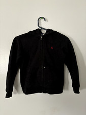Polo Ralph Lauren Boy's Black Zip Up Jacket Size 6