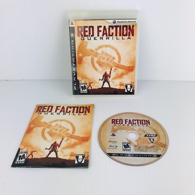 Red Faction: Guerrilla (Sony PlayStation 3, 2009) CIB Complete Tested Working