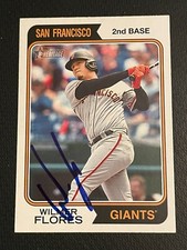 WILMER FLORES signed auto autographed 2023 Topps Heritage
