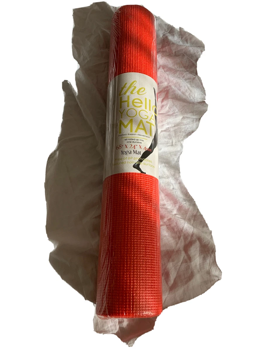 The Hello Fit Yoga Mat Red 68”x 24 Support + Rejuvenation sealed