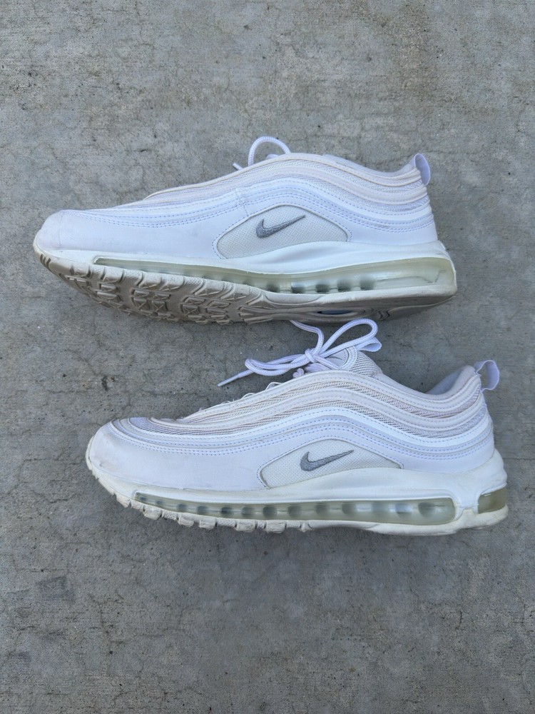 Men's Nike Air Max 97 Size 10.5 in Triple White Wolf Gray
