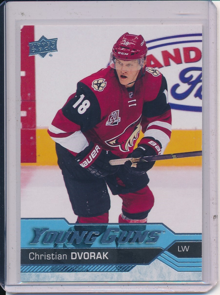 CHRISTIAN DVORAK 2016-17 UPPER DECK SERIES 1 YOUNG GUNS ROOKIE CARD RC #235