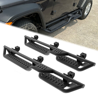 Running Boards fit for 2018-2024 Jeep Wrangler JL 4 Door Nerf Bar Side Step