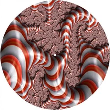 Slipmat Slip Mat Felt for any 12" Turntable LP DJ Vinyl Record Player FRACTAL 19