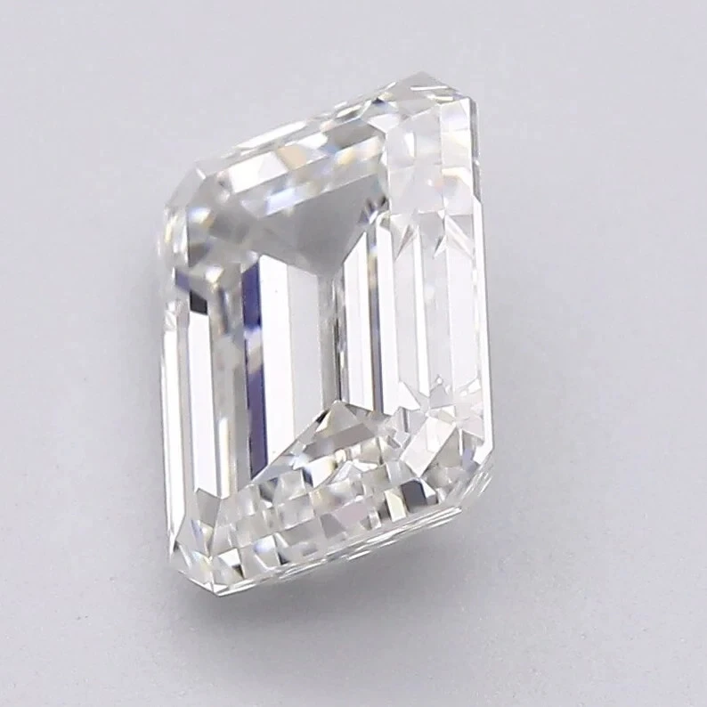 Loose Lab Grown CVD Diamond 10x7 mm Emerald D Color IF Clarity Certified Diamond - Image 2 of 4