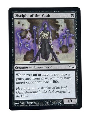 Disciple of the Vault 1x MtG Mirrodin MRD LP Light Play Magic The Gathering