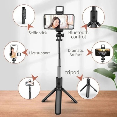 65 inches Selfie Stick Tripod with Remote Portable for iPhone and Android Phones