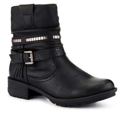 Pavers klobige Stiefeletten mit Schnallen - Größe