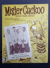 THE SOUTHLANDERS Mister Cuckoo  Sheet Music 