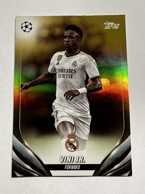 2023-24 Topps UEFA Vinicius Junior Vini Jr /50 Gold Refractor #92 Real Madrid