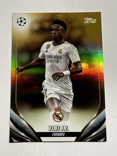 2023-24 Topps UEFA Vinicius Junior Vini Jr /50 Gold Refractor #92 Real Madrid