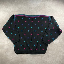 80 s 90 s Women s Jason Maxwell Multicolor Knit Sweater Large Made In Korea