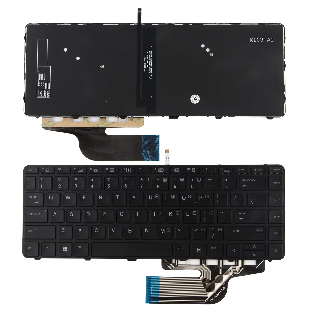 Aazon.co: LXDDP Laptop Replaceent US Layout Keyboard For HP 14-BS - View #4