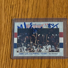 1991 Impel Mike Eruzione AUTOGRAPHED CARD USA MIRACLE ON ICE