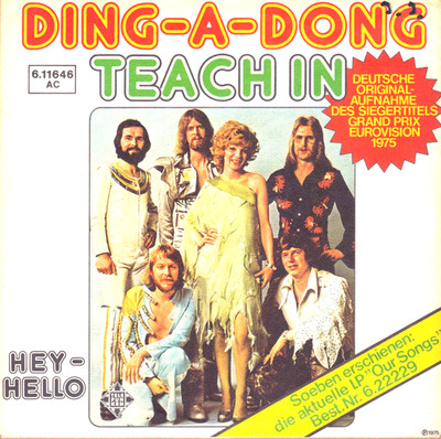 7'' Teach-In - Ding-A-Dong (German Version) / EUROVISON ESC / Germany 1975