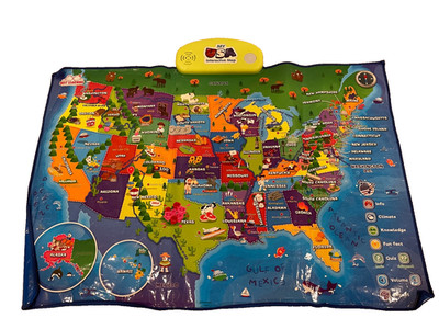 BEST LEARNING Interactive Map i-Poster My USA Educational . Pre-owned