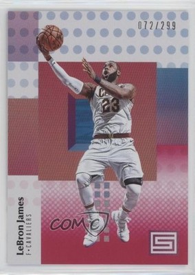 2017-18 Panini Status Red 72/299 LeBron James #28 g0w