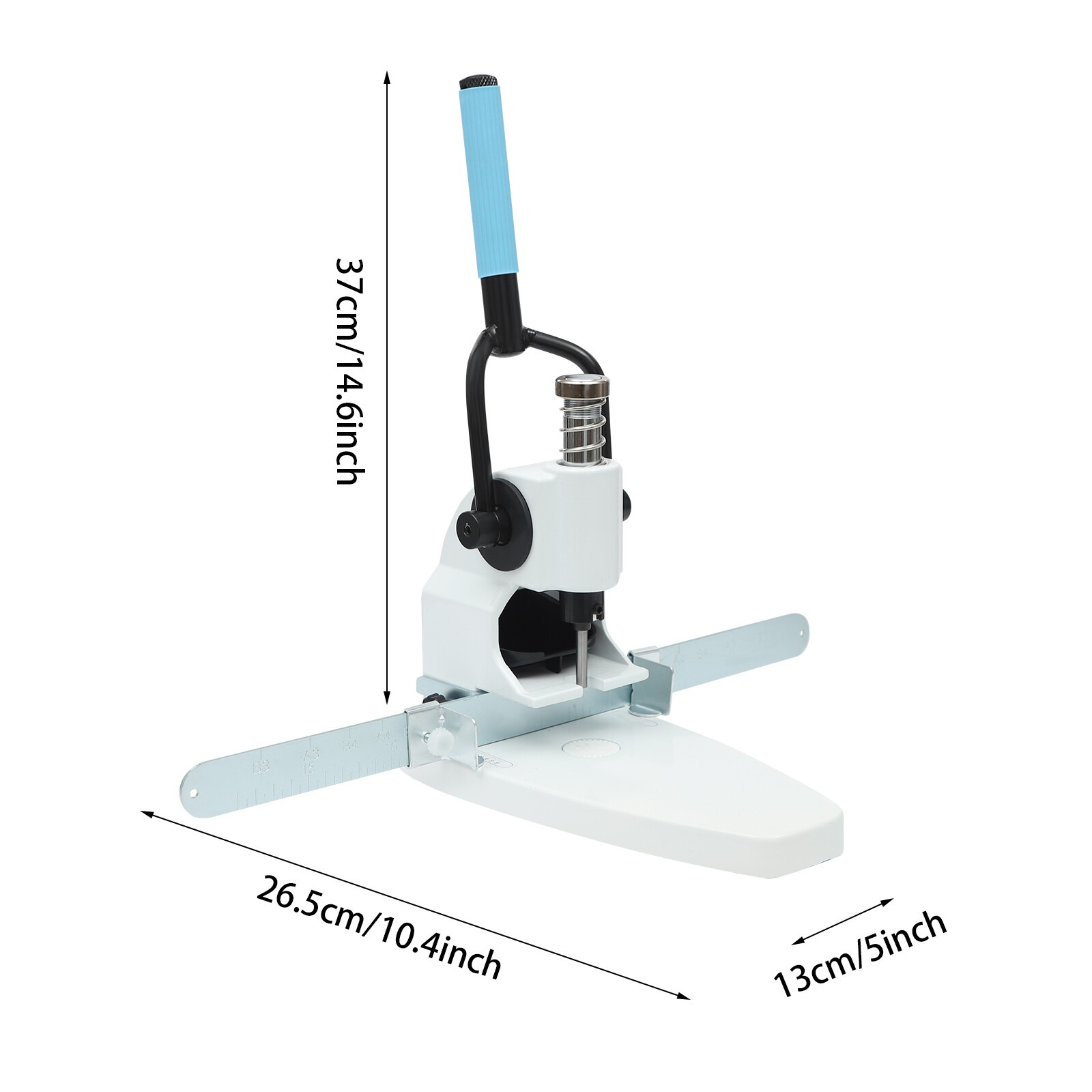 Manual Single Hole Punching Machine Paper Hole Puncher for Office 26.5*13*37cm