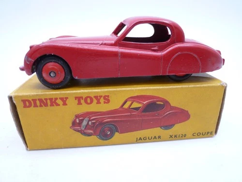 VINTAGE DINKY TOYS 157 JAGUAR XK120 COUPE IN ORIGINAL BOX 1954