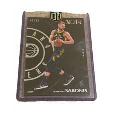 2017-18 Panini Noir Domantas Sabonis #162 SERIAL 45/79 Indiana Pacers RARE