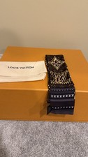 Auth LOUIS VUITTON LV World Jungle Silk Bande...