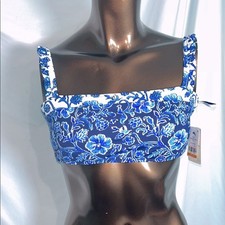 Tommy Bahama Woodblock reversible Bikini Top - XXS - New