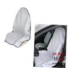 Car Towel Seat Cover, Waterproof Terry Cloth Sweat Towel Seat Cover for White
