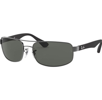 Ray-Ban RB 3445 gunmetal dark green 004 Sunglasses With Case holder