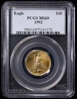1992 $10 1/4 oz American Gold Eagle | PCGS MS 69