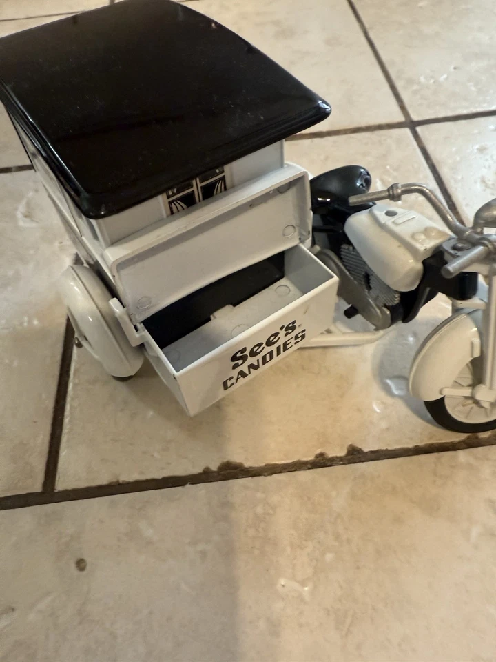 See's Candies Die Cast Motorcycle w/ Sidecar - Image 2 of 4