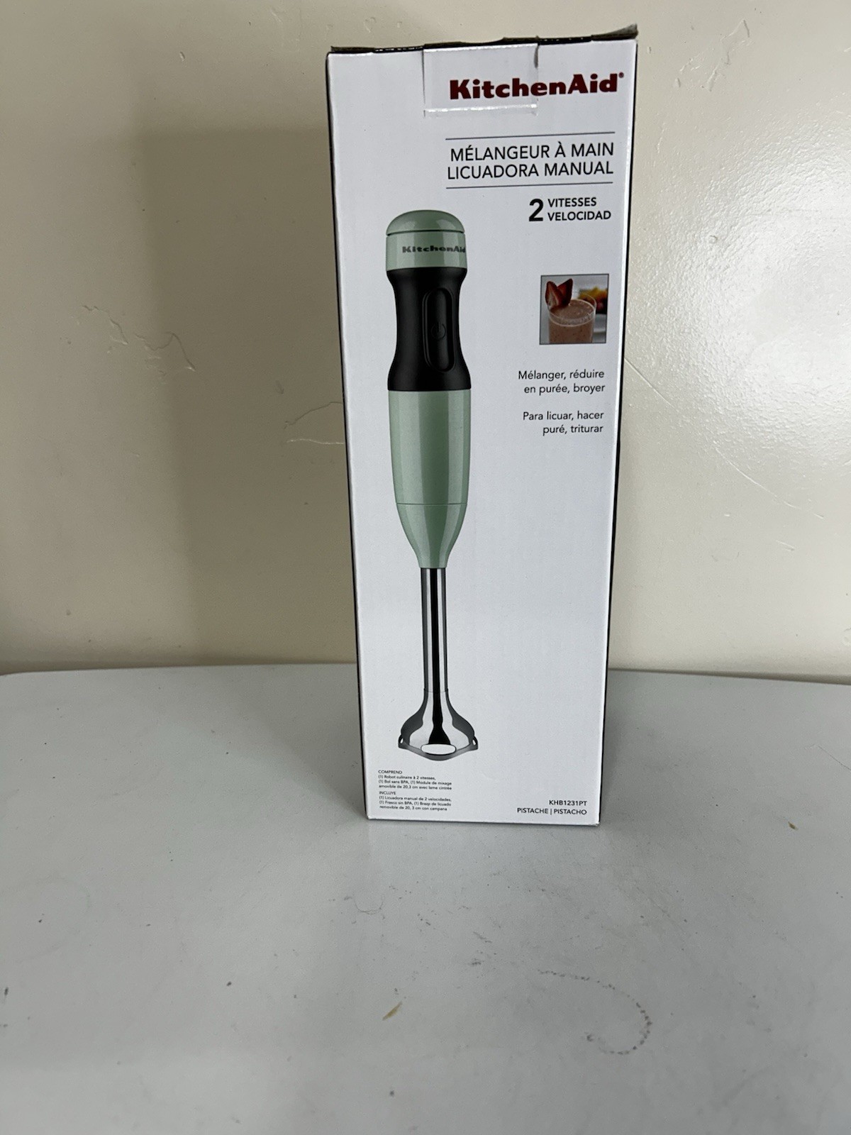 KitchenAid 2-Speed Immersion Hand Blender &ndash; Brand New KHB1231 Pistachio