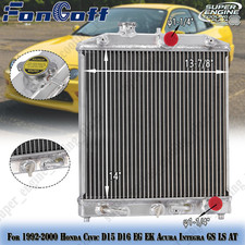 Aluminum Radiator For 1992-2000 Honda Civic D15 D16 Ek Eg Acura Integra Gs Ls