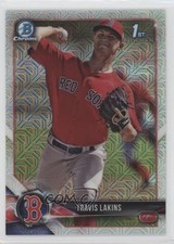 2018 Bowman Chrome Prospects Mega Box Mojo Refractor Travis Lakins #BCP139 y5m