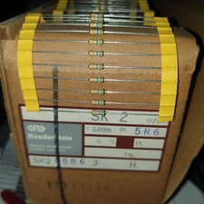 ROE SK2 VINTAGE 5R6 5% CARBON RESISTORS MARSHALL AMP EQ PIHER QUALty! 50pcs!