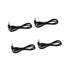 4 Pack Guitar Effect Pedal DC Cable 5.5mm x 2.1mm Power Lead Cord, 60CM Male ...