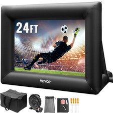 Inflatable Movie Screen 24FT Projector Screen w/ 360W Air Blower Outdoor