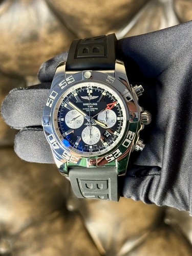 Breitling Chronomat 47 GMT AB0410 Black Dial
