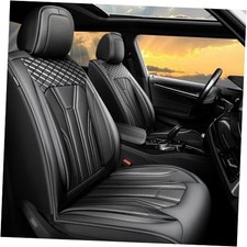 Fit Soul Car Seat Covers, for Kia Soul 2010-2024 Full Set Seat Covers Black 03