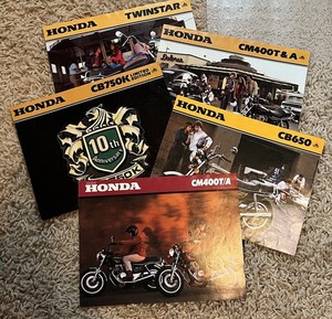1979 Honda Vintage Original Motorcycle Sales Brochures Lot