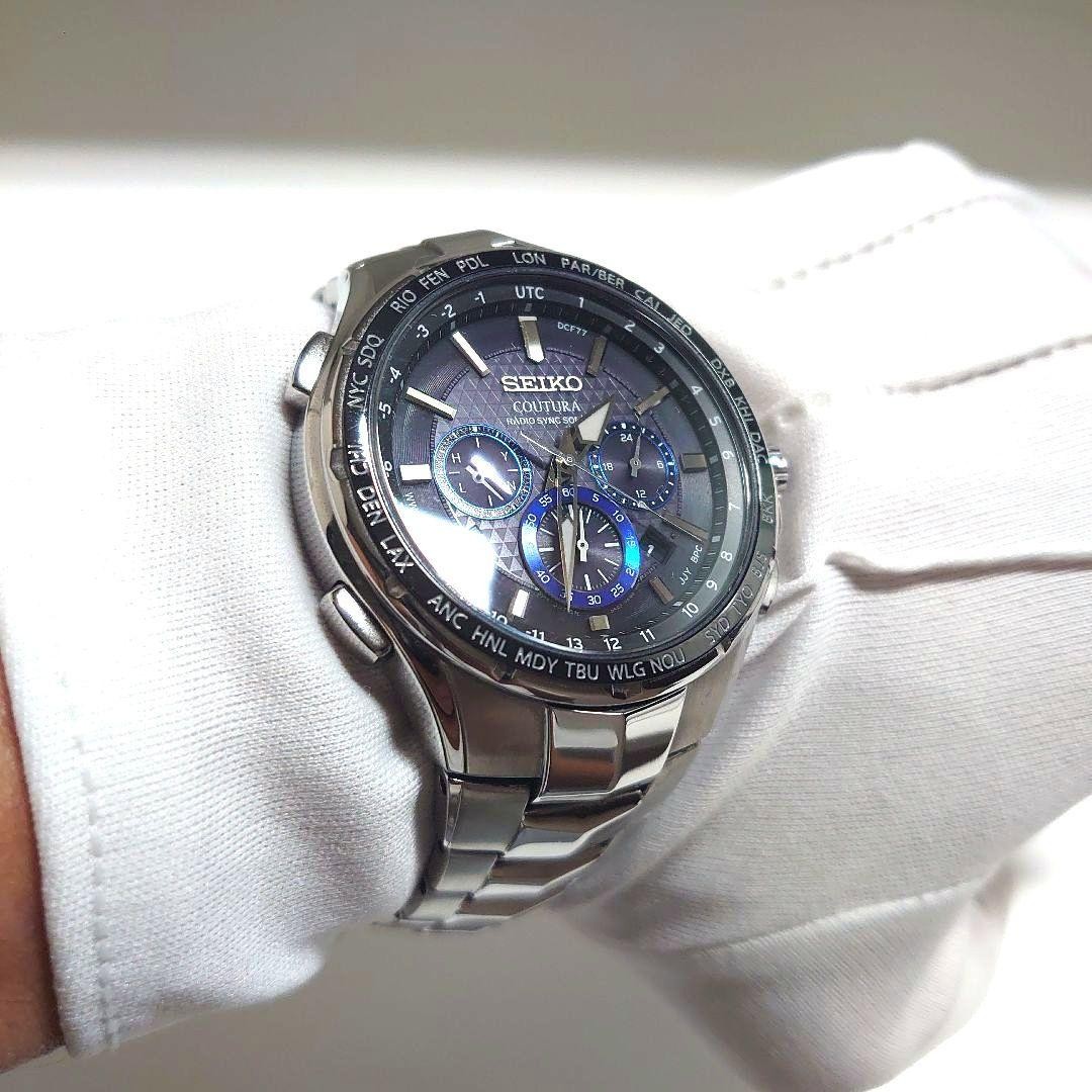 Seiko Coutura 8B92 0AL0 Solar Radio Chronograph World… - Gem