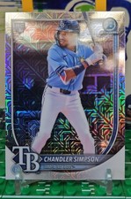2025 Bowman Chrome - Chandler Simpson #18 Mega Box Mojo Refractor (RC) Rays