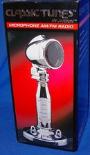 Classic Tunes By Jerdon Microphone AM/FM Radio Wide Frequency Range New in Box