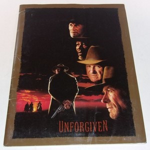 UNFORGIVEN * RARE Press Kit * CLINT EASTWOOD / FREEMAN / HACKMAN * 3 Stills