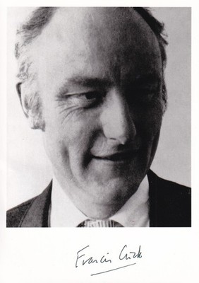 Francis Crick Originalautogramm auf Foto ''Nobelpreis Medizin 1962''